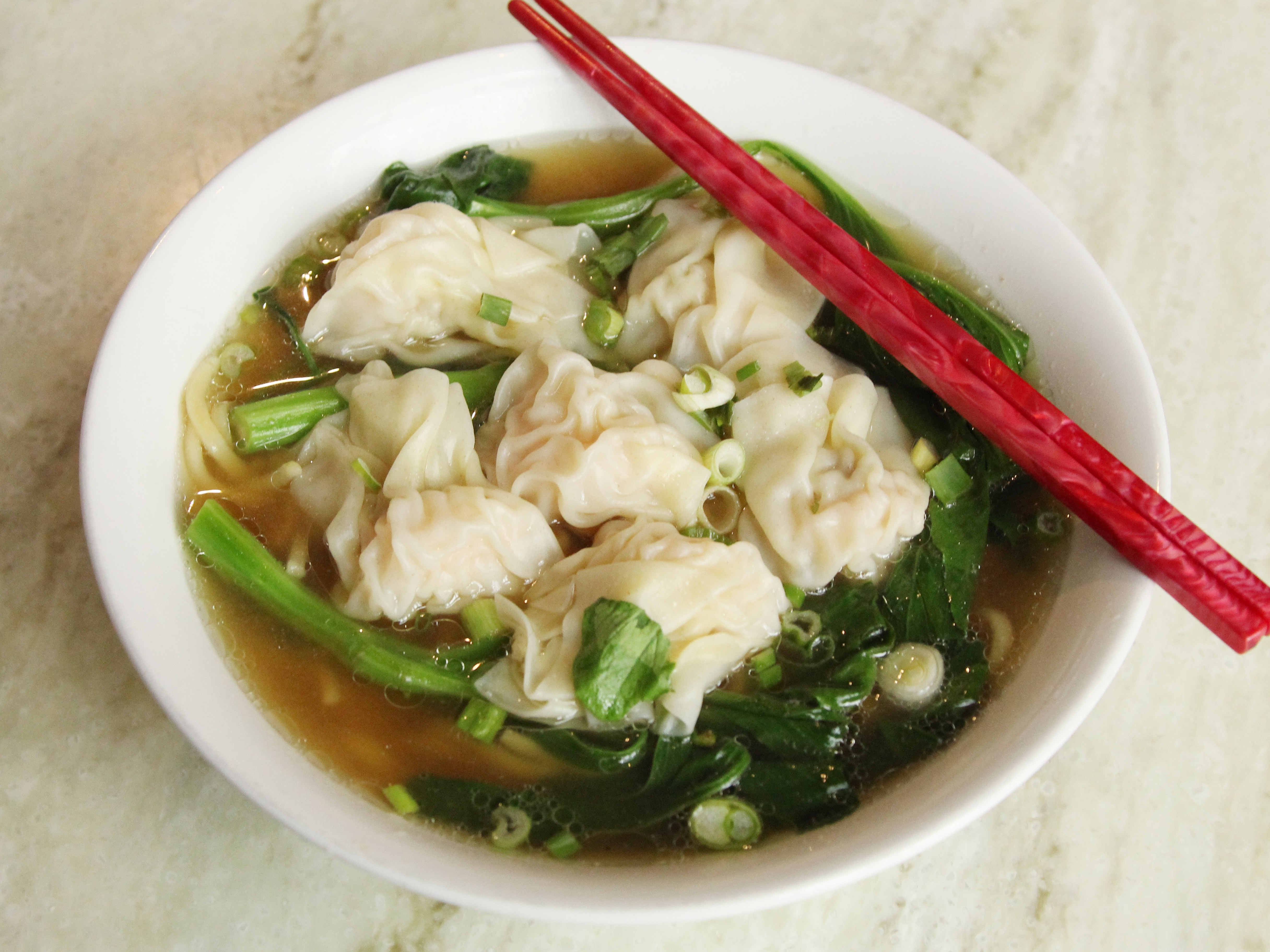 Order Wonton Noodle Soup food online from The Pearl Asian Kitchen store, Shaker Heights on bringmethat.com