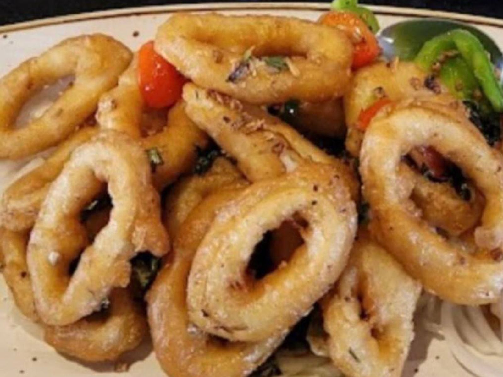 Order Salt & Pepper Squid food online from Rice Bowl Cafe store, Austin on bringmethat.com