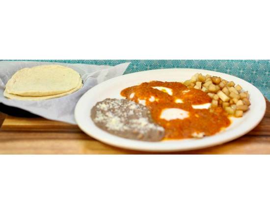 Order Huevos Rancheros food online from La fondita authentic Mexican kitchen from scratch store, Denton on bringmethat.com