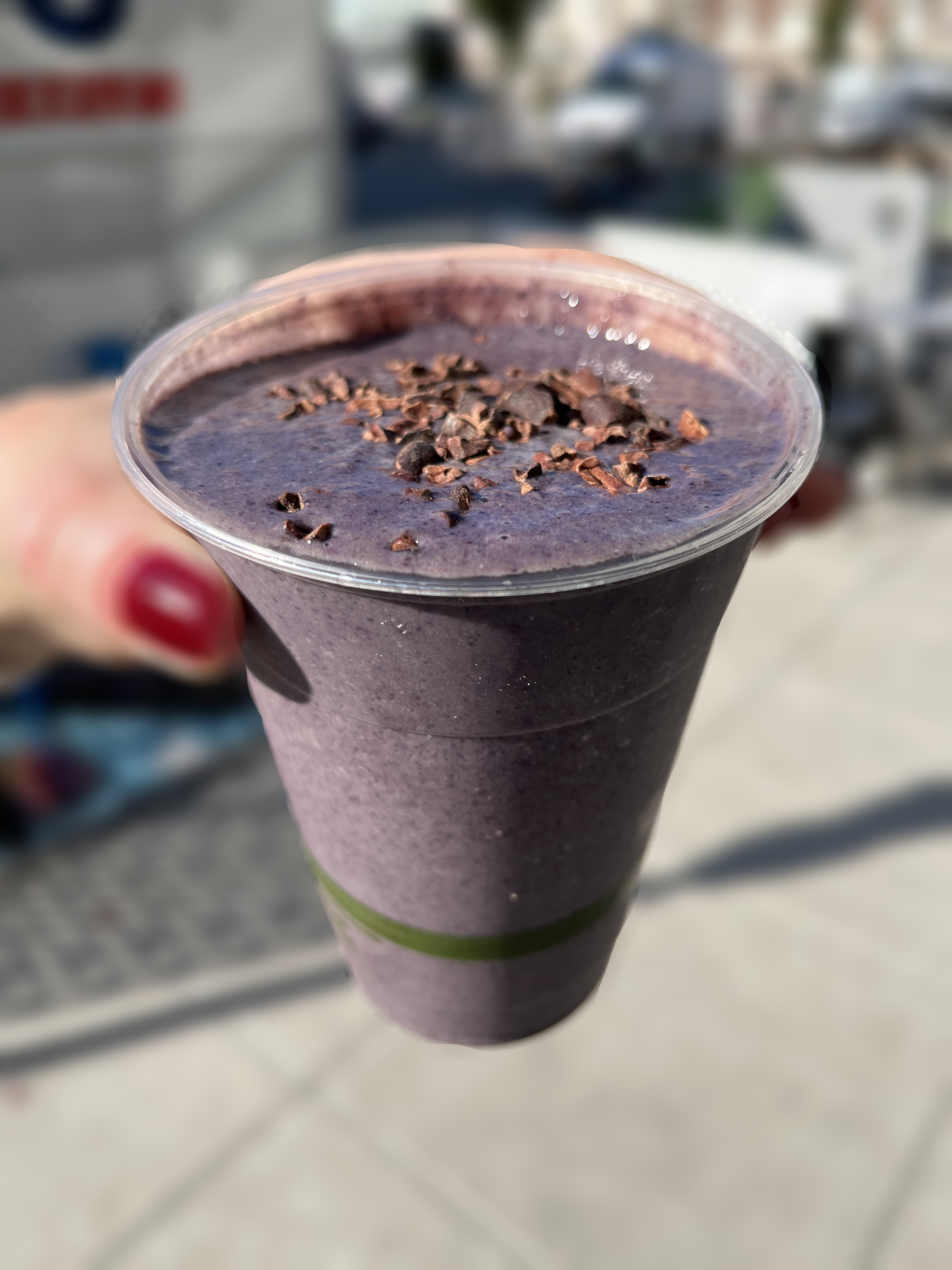 Order WeShred Berry Crunch Smoothie food online from Nourish Cafe store, San Francisco on bringmethat.com