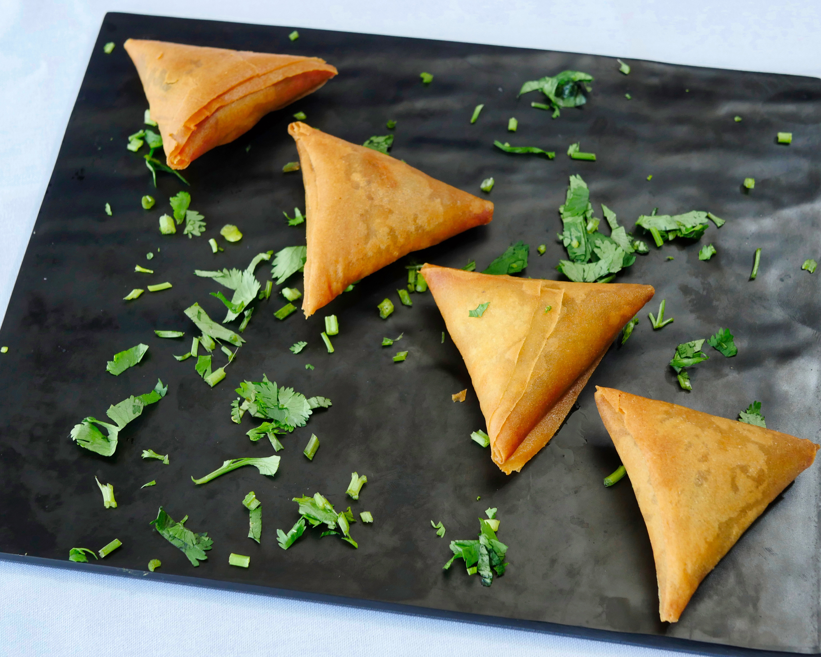 Order Chicken Samosa Plate (4pcs) food online from Bombay River store, Red Bank on bringmethat.com