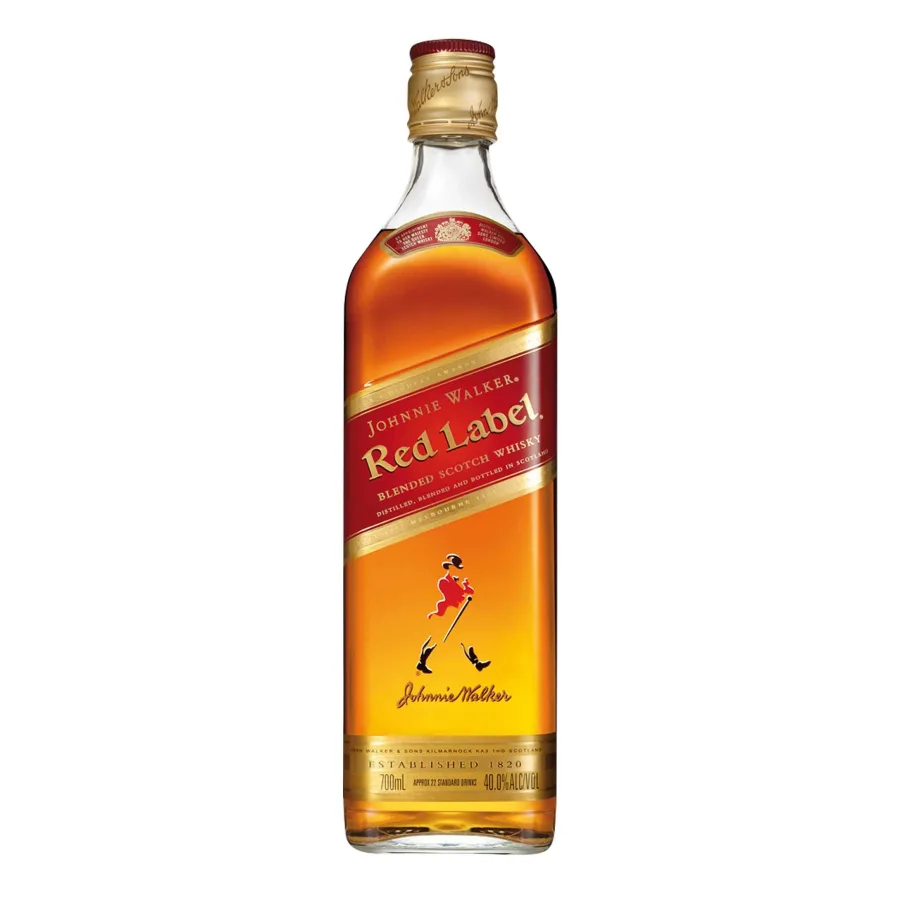 Order Johnnie Walker Red Label Whiskey 750 ml. food online from Mirage Wine & Liquor store, Palm Springs on bringmethat.com