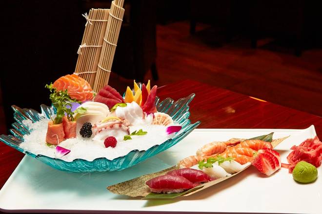 Order Sushi & Sashimi Combo food online from Kyoto Japanese Steakhouse store, Royal Oak on bringmethat.com