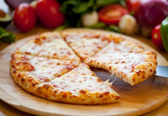 Order Personal Cheese Pizza  food online from FFK Quick Eats store, Lilburn on bringmethat.com