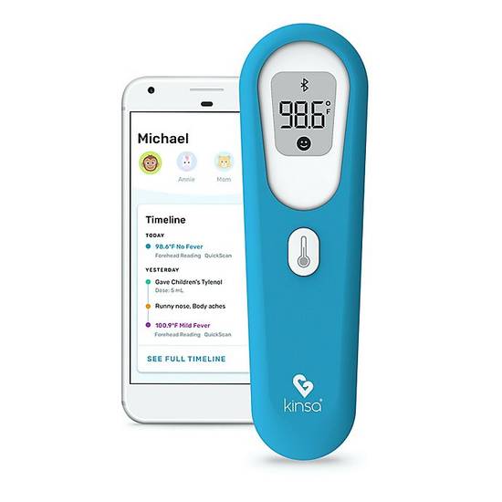 Order Kinsa QuickScan™ Non-Contact Smart Thermometer food online from Bed Bath & Beyond store, Athens on bringmethat.com
