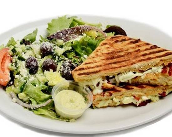 Order Mediterranean Grilled Cheese Panini food online from George's Greek Grill-Fig at 7th store, Los Angeles on bringmethat.com