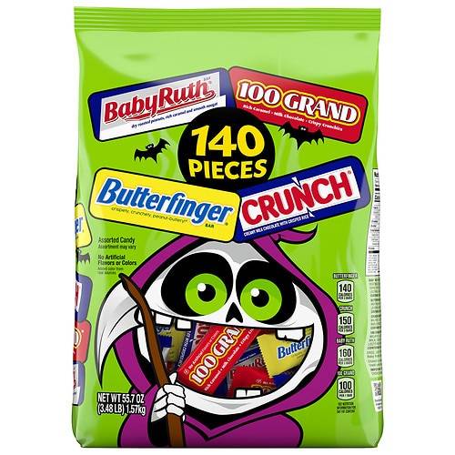 Order Ferrero Butterfinger, Baby Ruth, 100 Grand, Crunch Halloween Chocolate, XXL Variety Bag - 55.7 oz food online from Walgreens store, League City on bringmethat.com