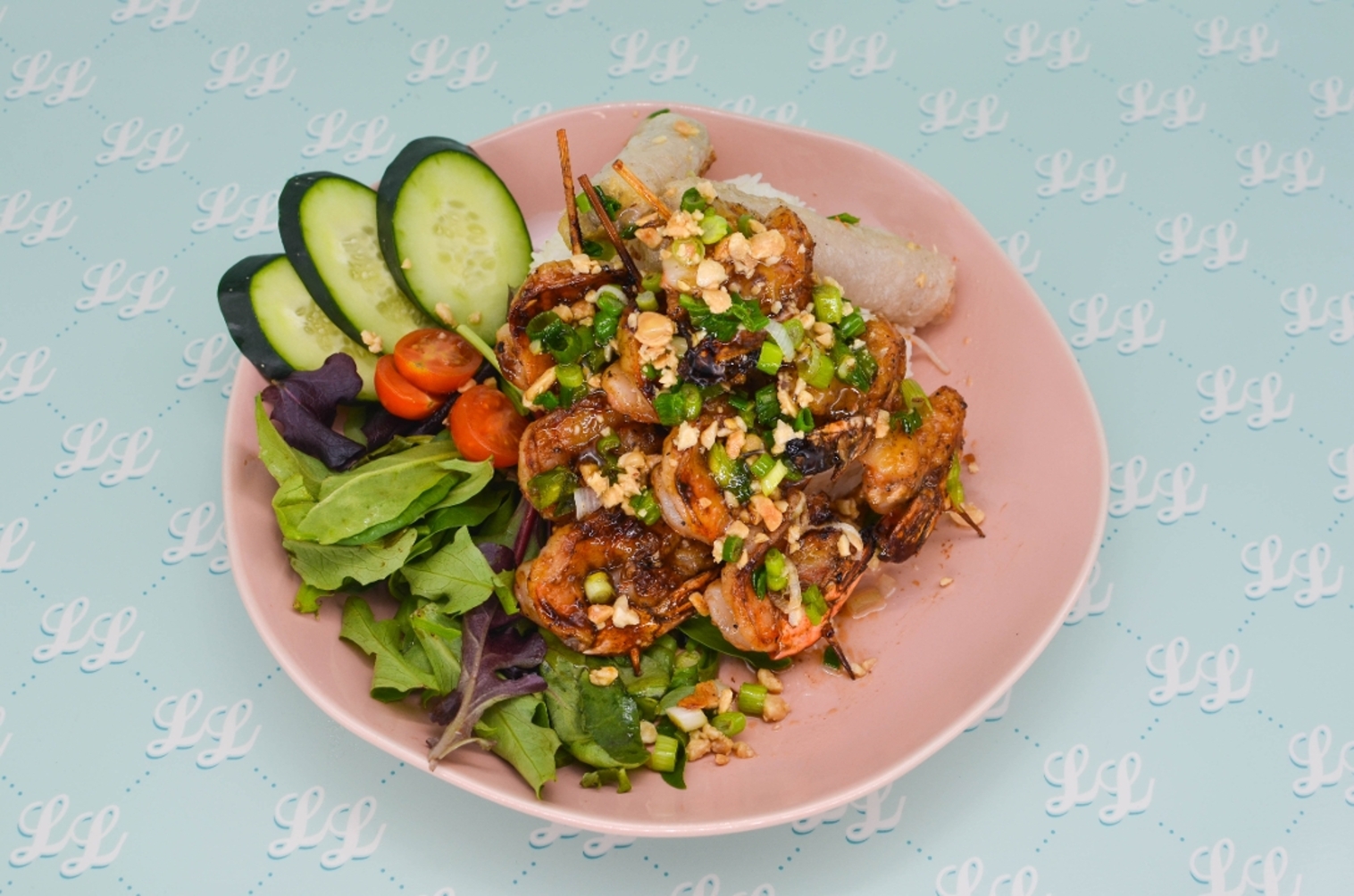 Order Rice Bowl - Shrimp food online from Luc Lac Vietnamese Kitchen store, Portland on bringmethat.com