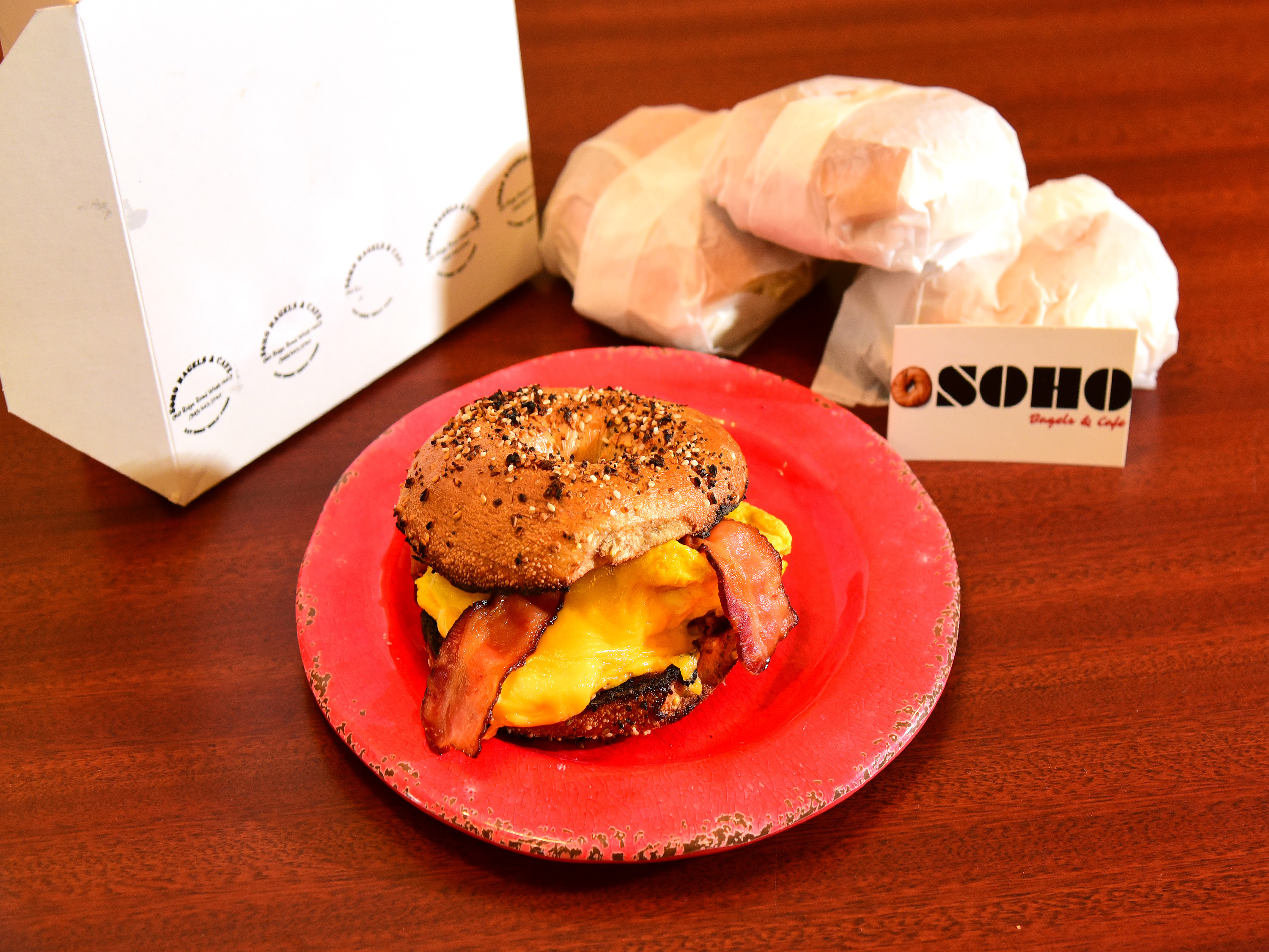 Order Classic Breakfast Sandwich 4 Pack food online from Soho Bagel Cafe store, Rochester on bringmethat.com