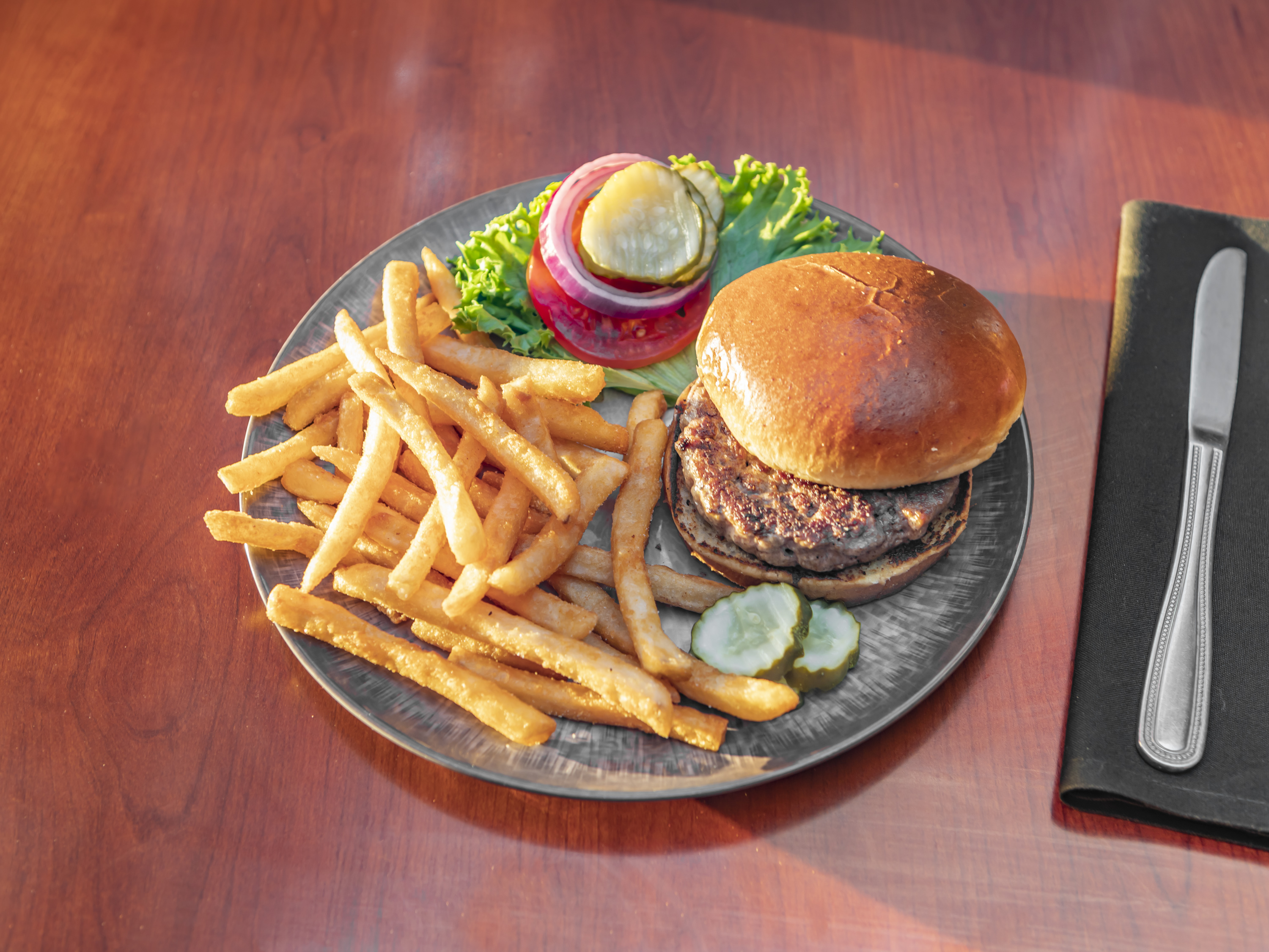 Order Turkey Burger food online from Firehouse Bar & Grill store, St. Louis on bringmethat.com