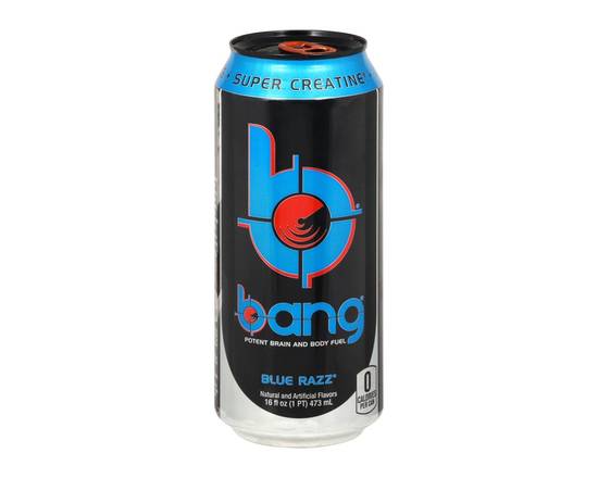 Order Bang Blue Razz 16oz food online from Chevron Extramile store, Vancouver on bringmethat.com