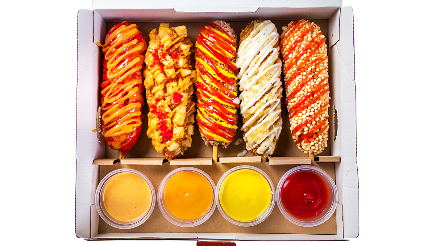 Order Mega-Star Set food online from Two Hands Corn Dog  store, New York on bringmethat.com
