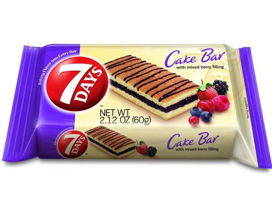 Order 7Days Mixed Berry Cake Bar food online from Chevron Extramile store, Newberg on bringmethat.com