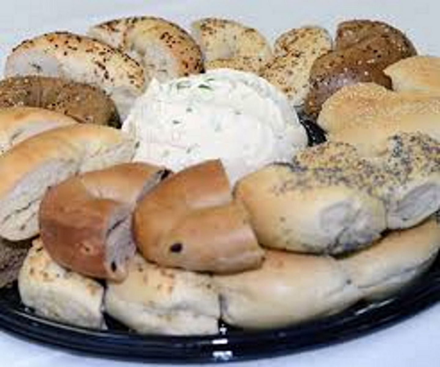 Order Bagel Bag with 2 Tubs cream cheese food online from Nyc Bagel & Sandwich Shop store, Colleyville on bringmethat.com