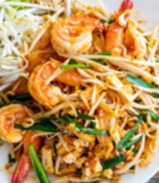Order Shrimp Pad Thai Noodles food online from East Dragon Chinese Restaurant store, Colorado Springs on bringmethat.com