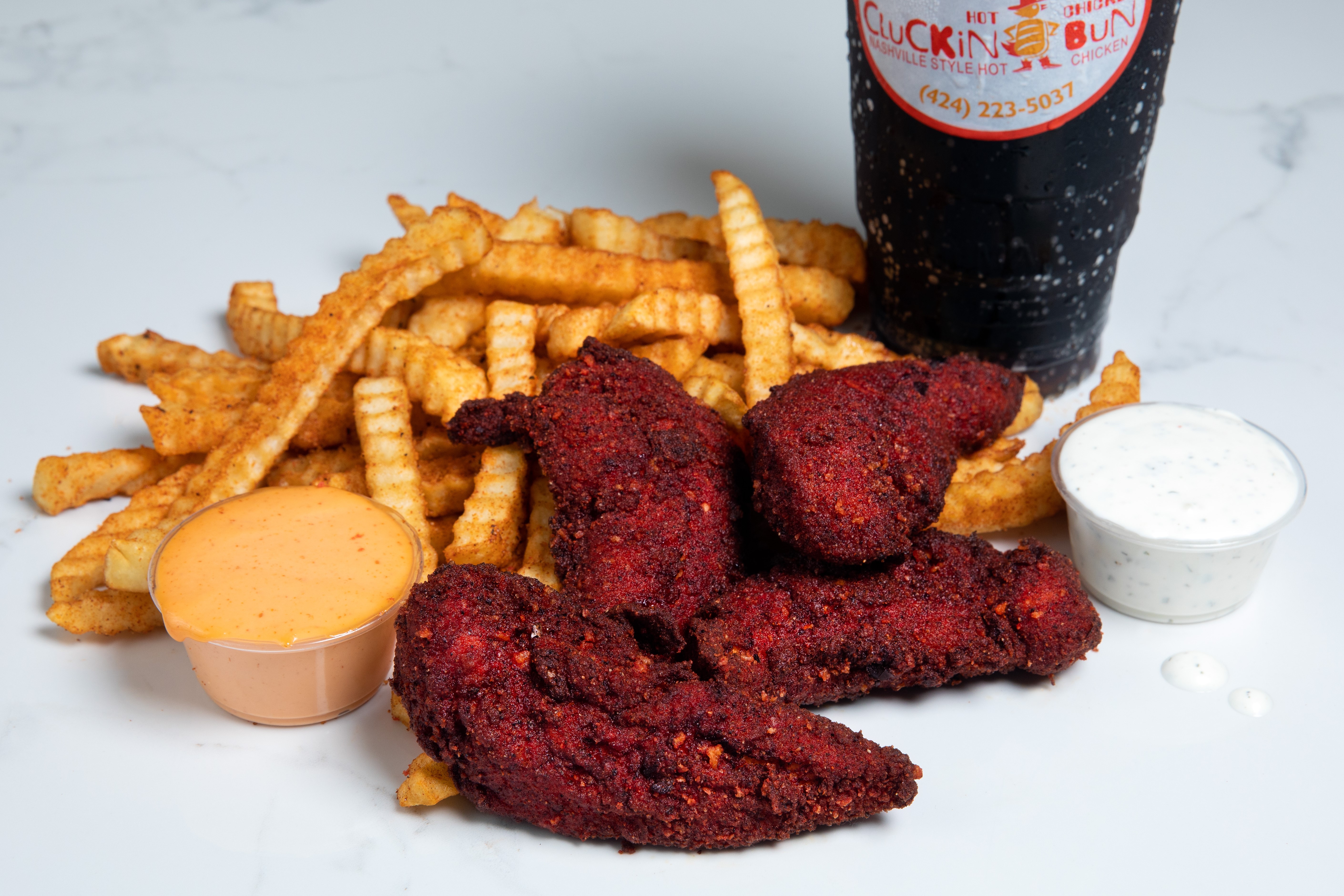 Order Tender Clucker food online from Cluckin Bun store, cathedral city on bringmethat.com