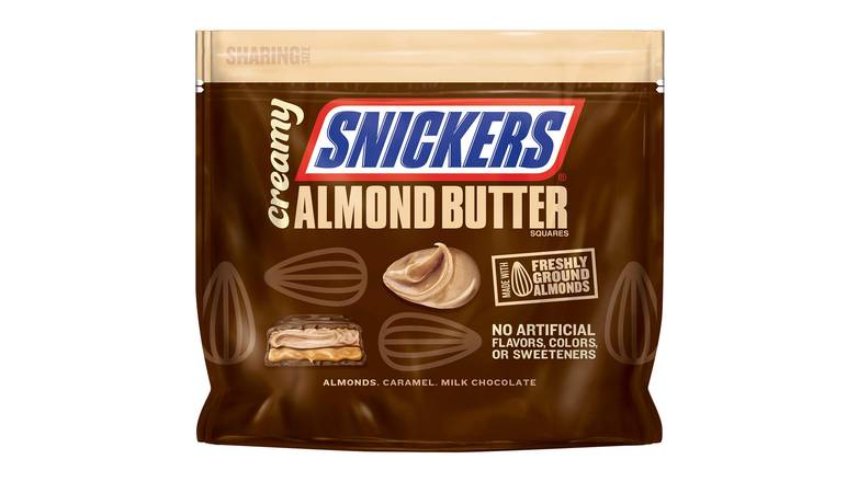 Order Snickers Creamy Snickers Almond Butter Square Candy Bars food online from Trumbull Mobil store, Trumbull on bringmethat.com