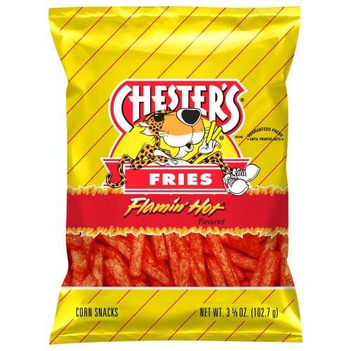 Order Chester's · Flamin Hot Fries (3.6 oz) food online from Mesa Liquor store, Mesa on bringmethat.com