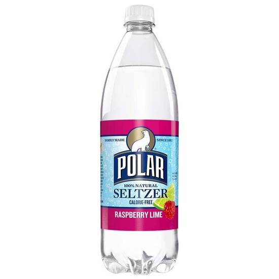 Order Polar Seltzer Raspberry Lime Sparkling Water, 1L Bottle food online from Cvs store, GREENWICH on bringmethat.com
