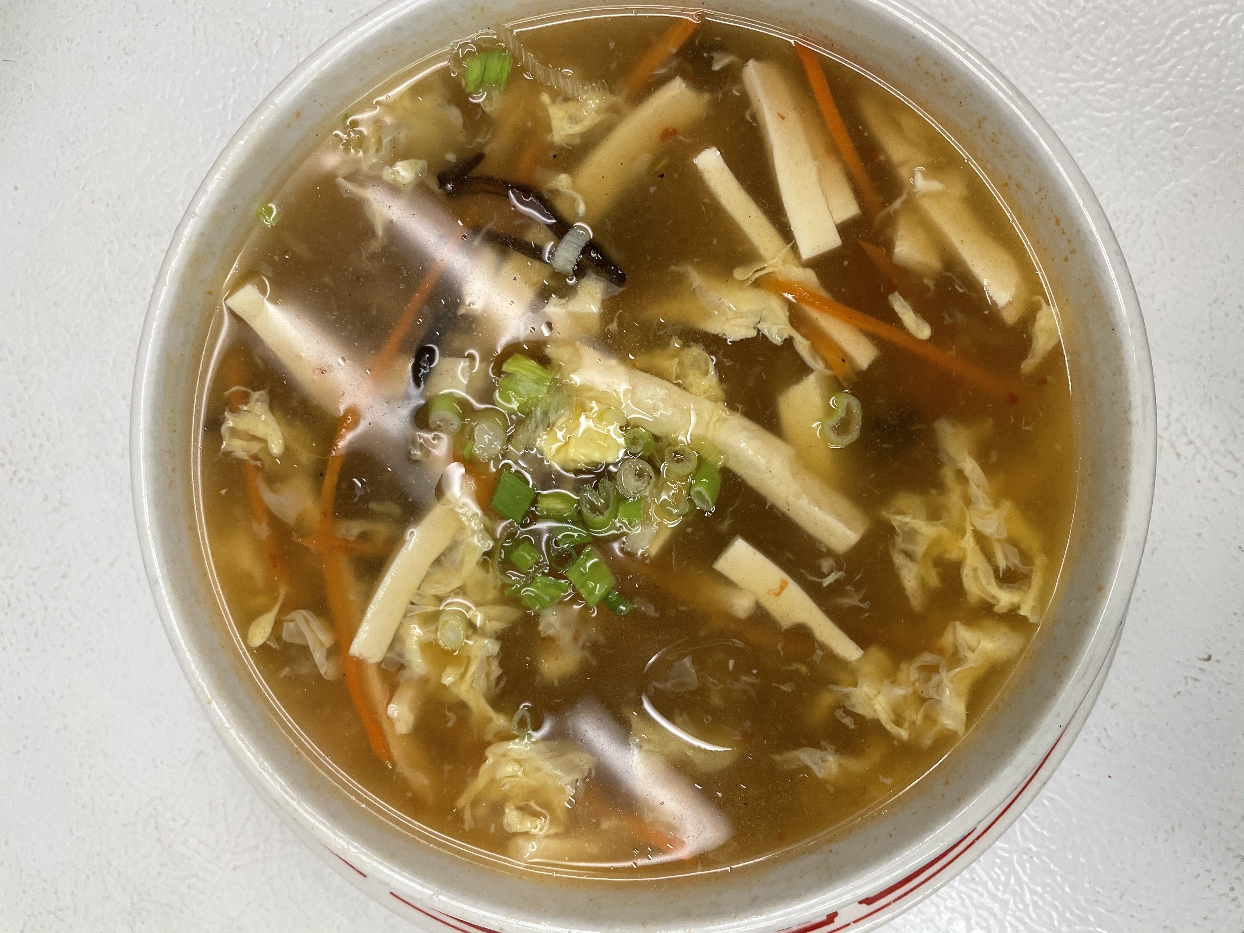 Order Hot and Sour Soup food online from Wa-Me Chinese Restaurant store, Orangevale on bringmethat.com