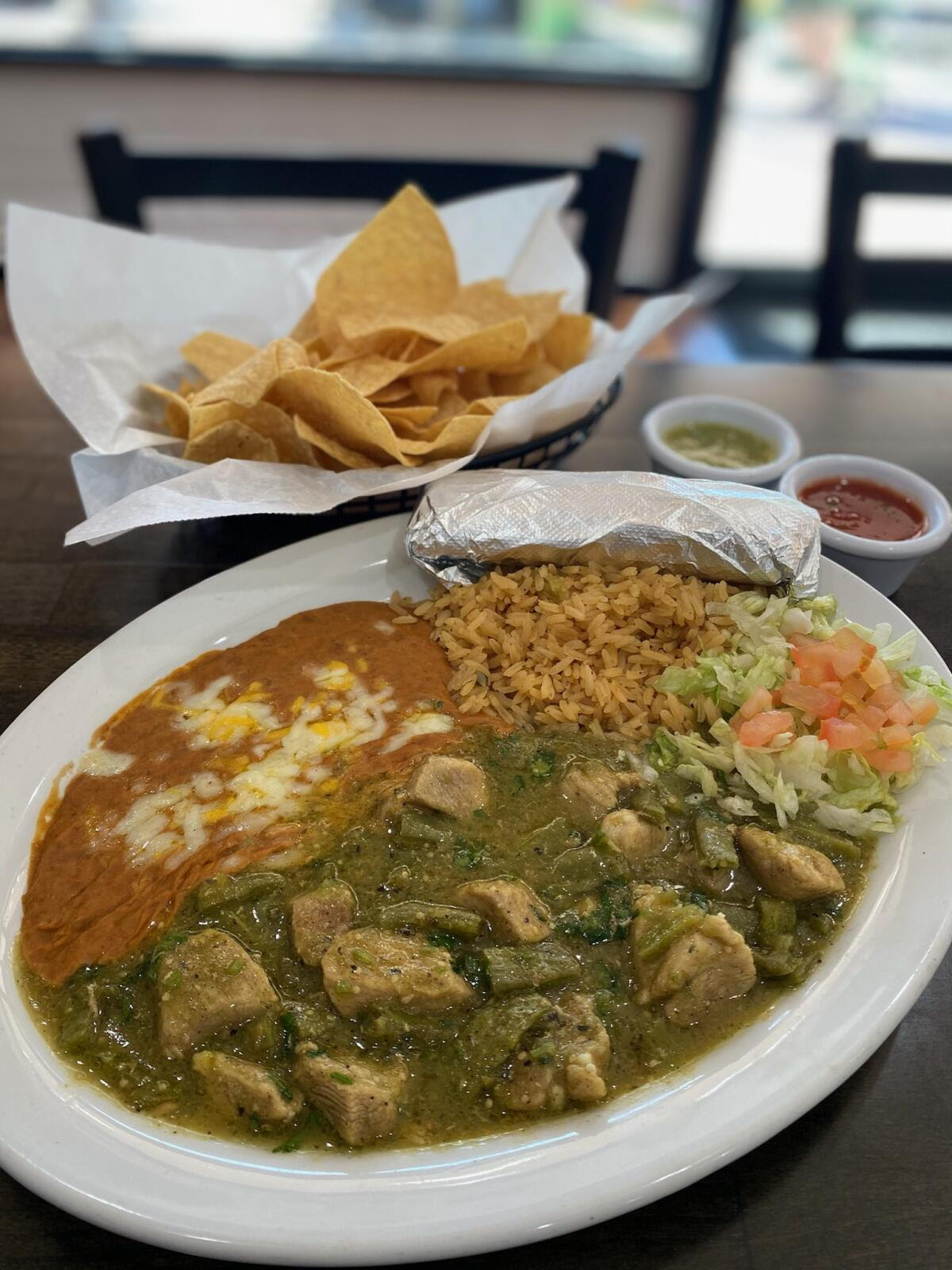 Order Green Chili Pork food online from Don Juan Mexican Grill store, Glendale on bringmethat.com