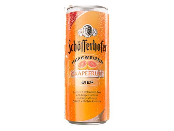 Order Schofferhofer Grapefruit Hefeweizen - 12x 11.2oz Cans food online from Goody Goody Liquor store, Addison on bringmethat.com