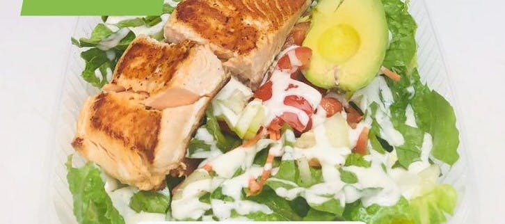 Order Grilled Salmon Salad - Salad food online from Vip Pizza & Pasta store, Malvern on bringmethat.com