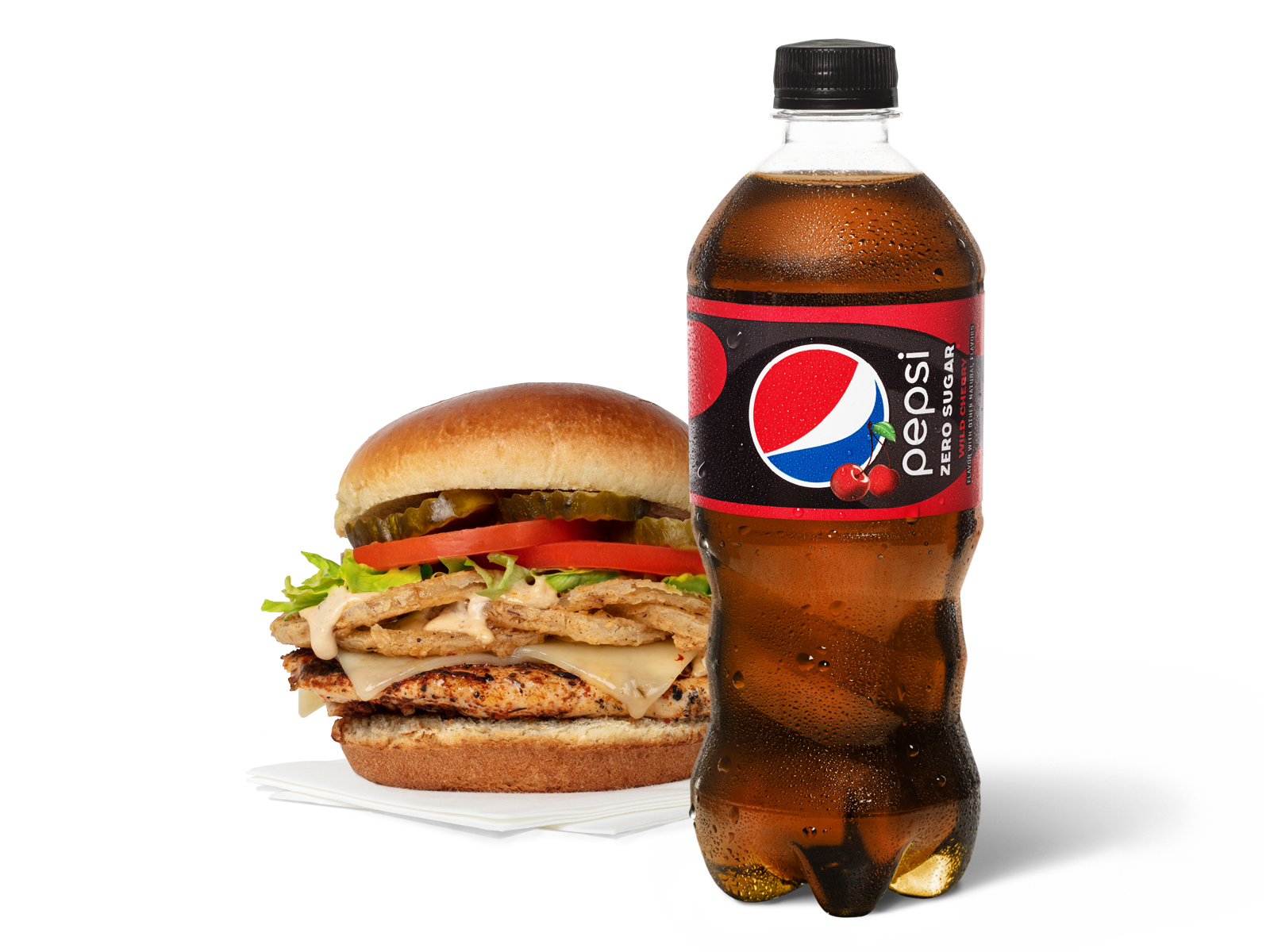 Order Louisiana-Style Chicken Sandwich & Pepsi Zero Cherry food online from Pep Place store, Yuma on bringmethat.com