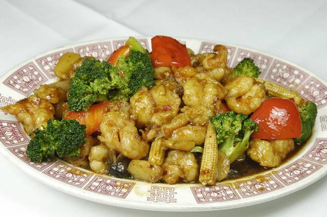 Order Baby Corn with Broccoli Gravy food online from The Kitchen Ochina store, Jersey City on bringmethat.com