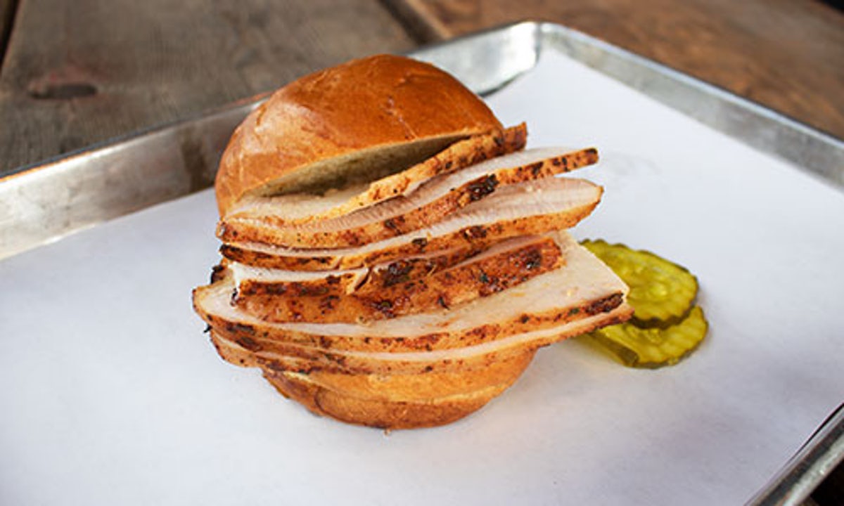 Order Turkey Sandwich food online from Real Urban BBQ store, Vernon Hills on bringmethat.com