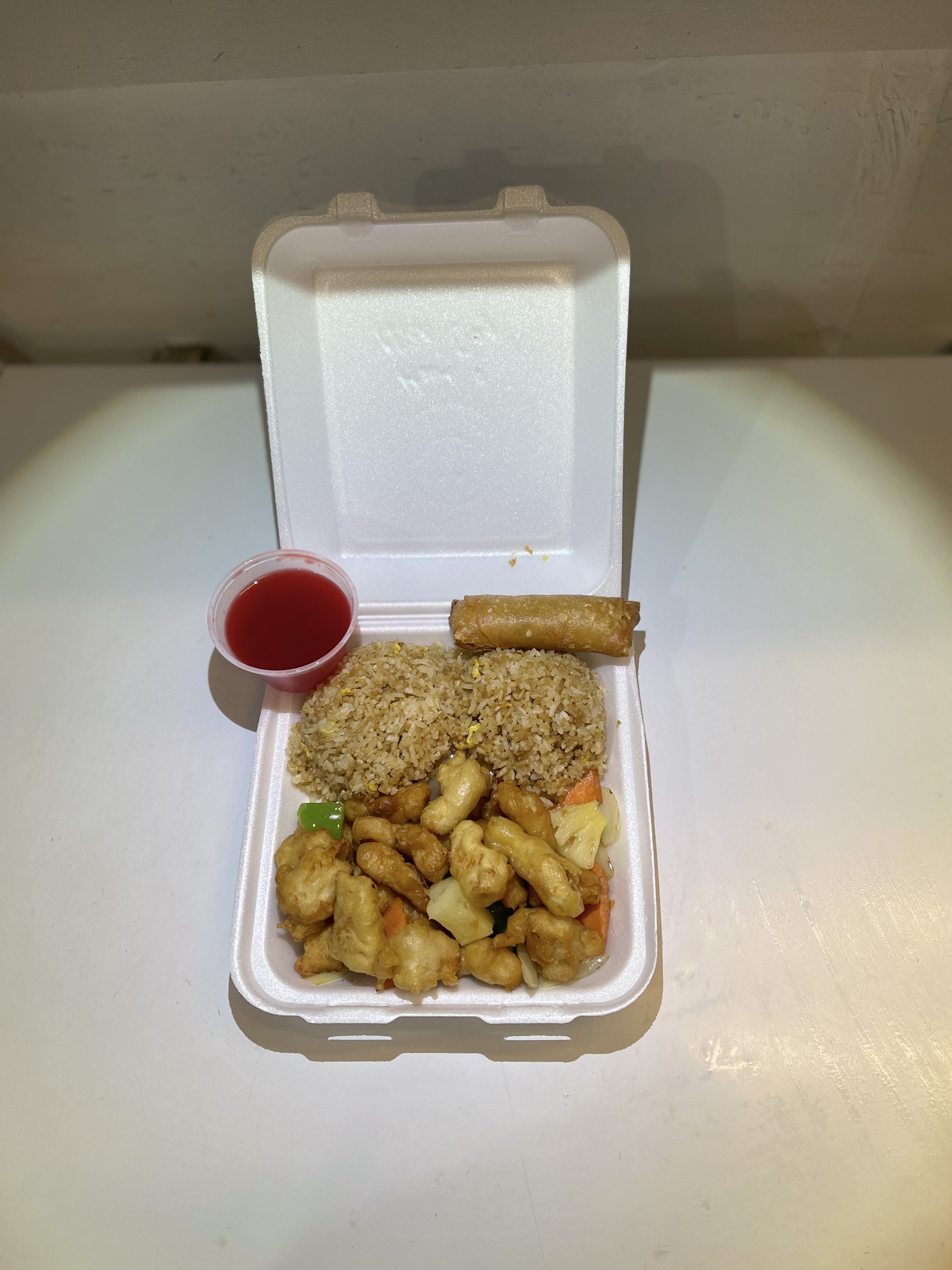 Order C5. Sweet and Sour Chicken Combo Special food online from Fortune Kitchen store, Aurora on bringmethat.com