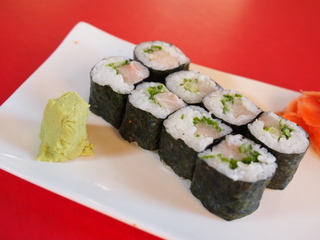 Order 57. Yellowtail Roll food online from Tokyo Japanese & Chinese Restaurant store, Tampa on bringmethat.com