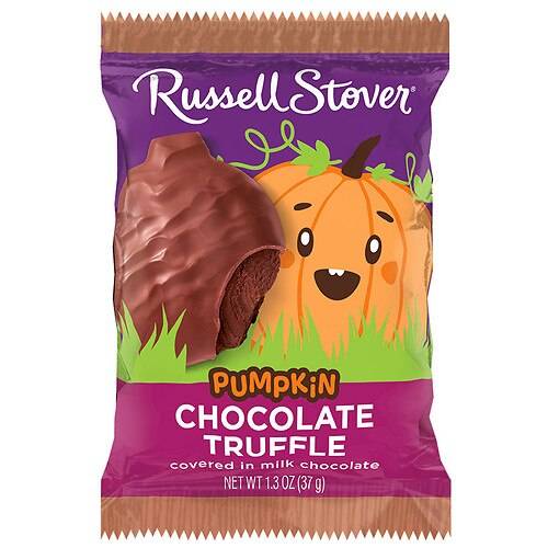 Order Russell Stover Halloween  Chocolate Truffle Pumpkin Chocolate Truffle Covered in Milk Chocolate - 1.3 oz food online from Walgreens store, Loudonville on bringmethat.com