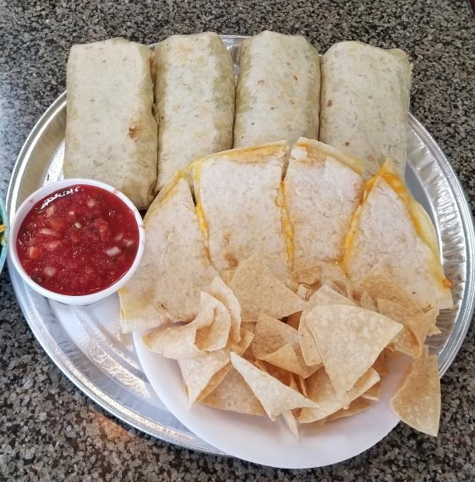 Order 4 Bean & Cheese Burritos, Salsa & Chips, 2 Side Choices and 4 Drinks. food online from Burrito Factory store, Sunland on bringmethat.com