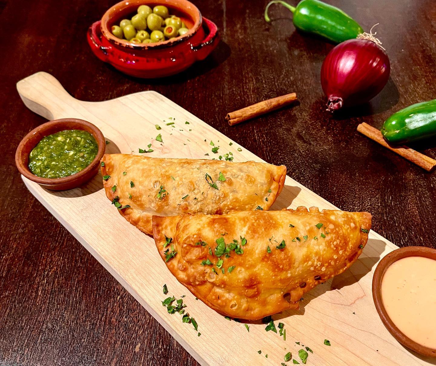 Order Guava and Cheese Empanada food online from Madera Cuban Grill store, Long Island City on bringmethat.com