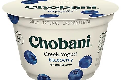 Order Chobani - Greek Yogurt - BlueBerry - 4 Oz food online from Luv Mart store, Santa Cruz on bringmethat.com