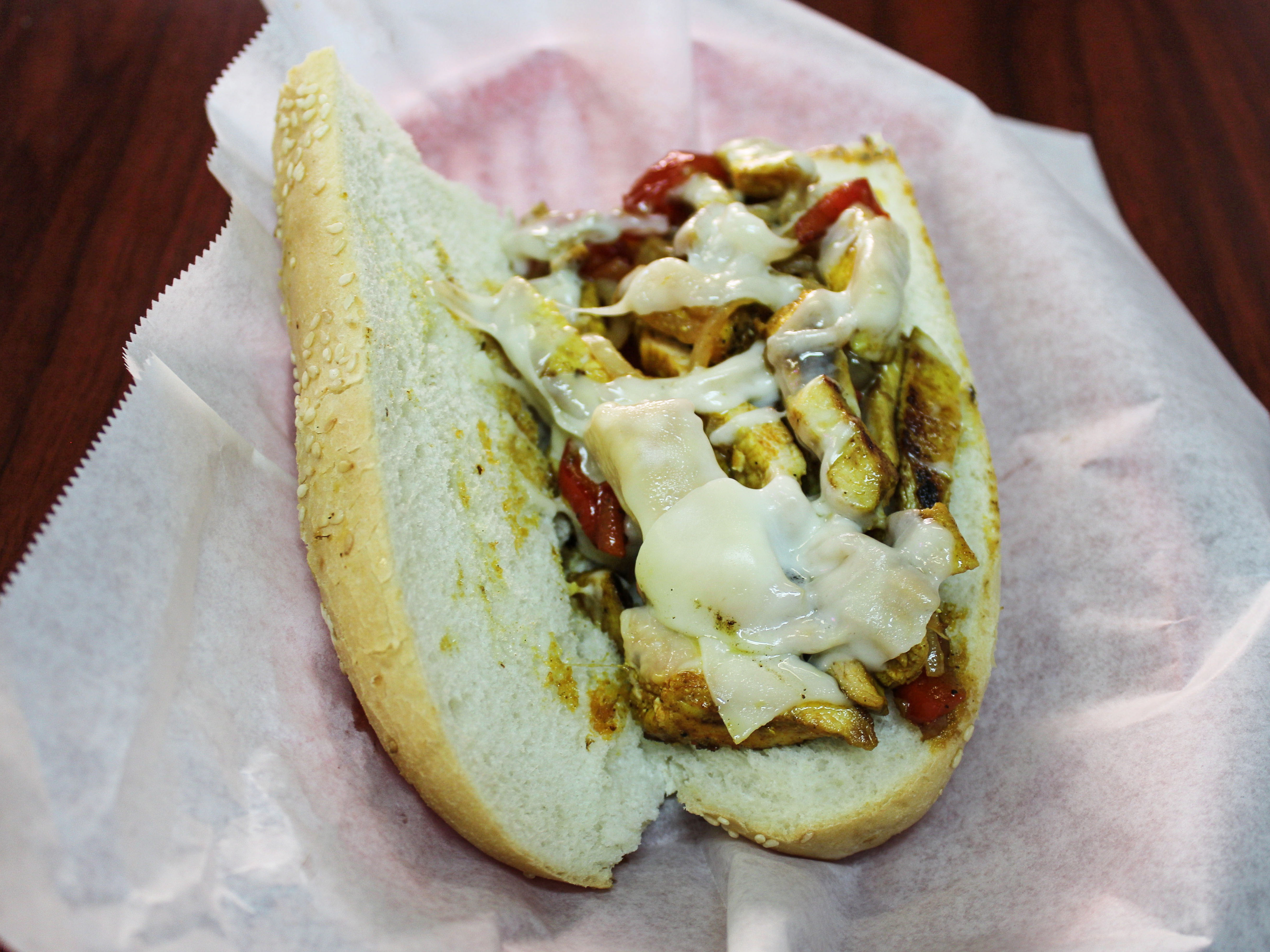 Order 6" Chicken Philly Sandwich food online from Munchies Cafe store, Tempe on bringmethat.com