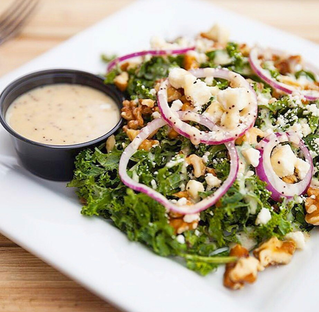 Order Kale Salad food online from Famous Hamburger store, Canton on bringmethat.com