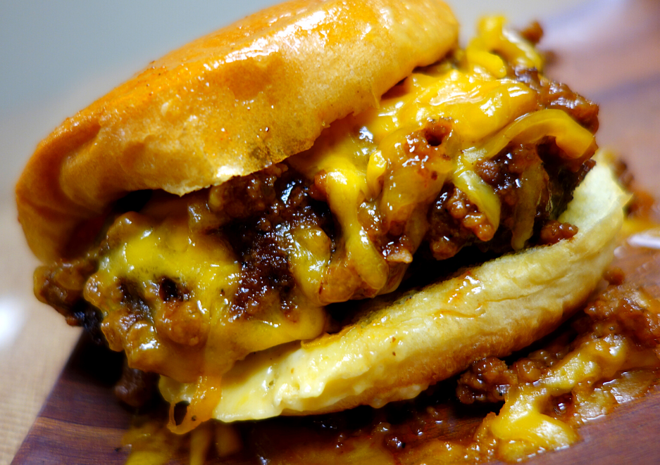 Order Chili Cheese BURGER food online from Doggystyle Premium Wieners + Burgers store, Burlington on bringmethat.com