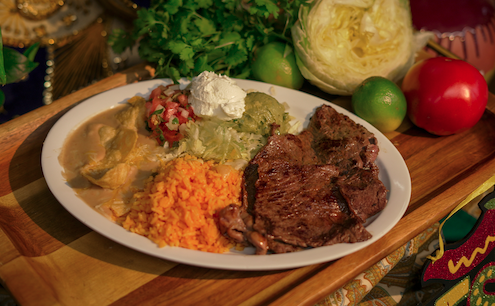 Order Asada Plate Combo food online from California Taco Shop store, Providence on bringmethat.com