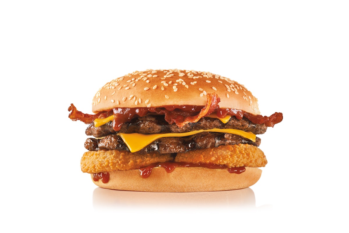 Order Double Western Bacon Cheeseburger® food online from Carl's Jr. store, Redondo Beach on bringmethat.com