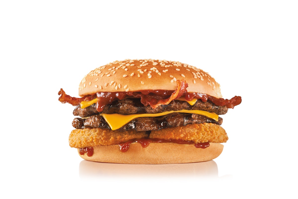 Order Double Western Bacon Cheeseburger® food online from Carl's Jr. store, Mesa on bringmethat.com