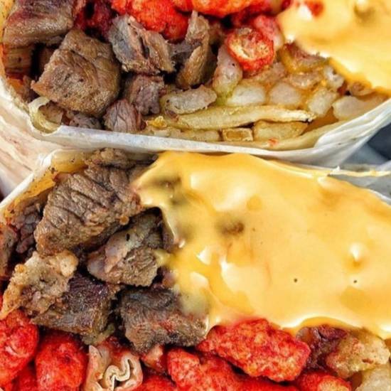 Order SoCal Burrito food online from Man Vs Fries store, Atlanta on bringmethat.com
