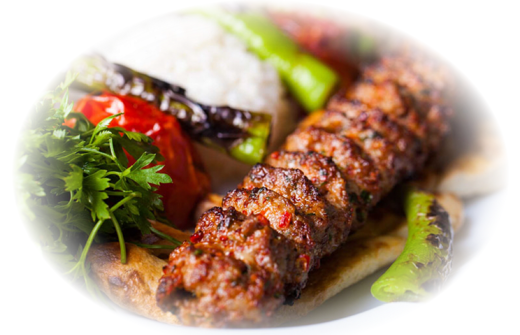 Order Beef Adana Kebab Plate food online from Sofra Kebab House store, Plano on bringmethat.com