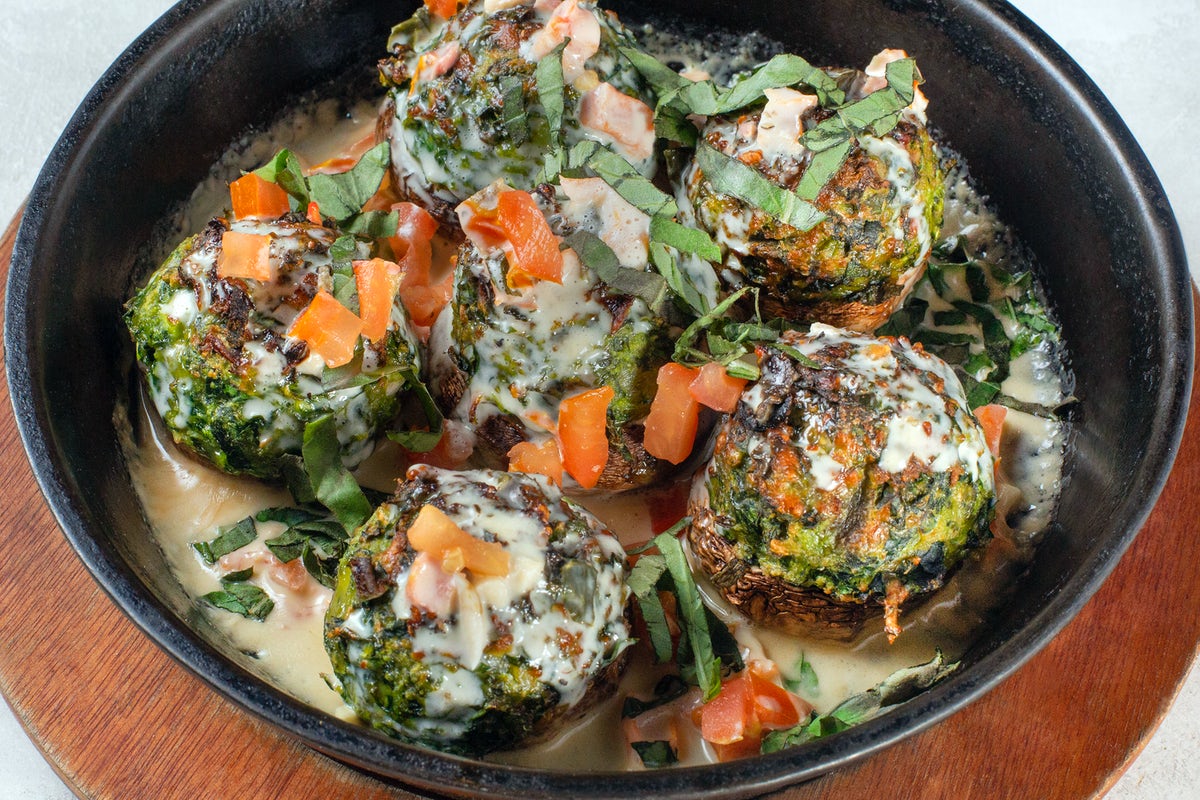 Order BAKED STUFFED MUSHROOMS food online from Johnny Carino store, Fairfield on bringmethat.com