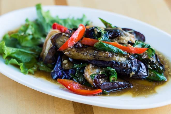 Order Stir-Fried Eggplant (V) food online from Beau Thai store, Washington on bringmethat.com