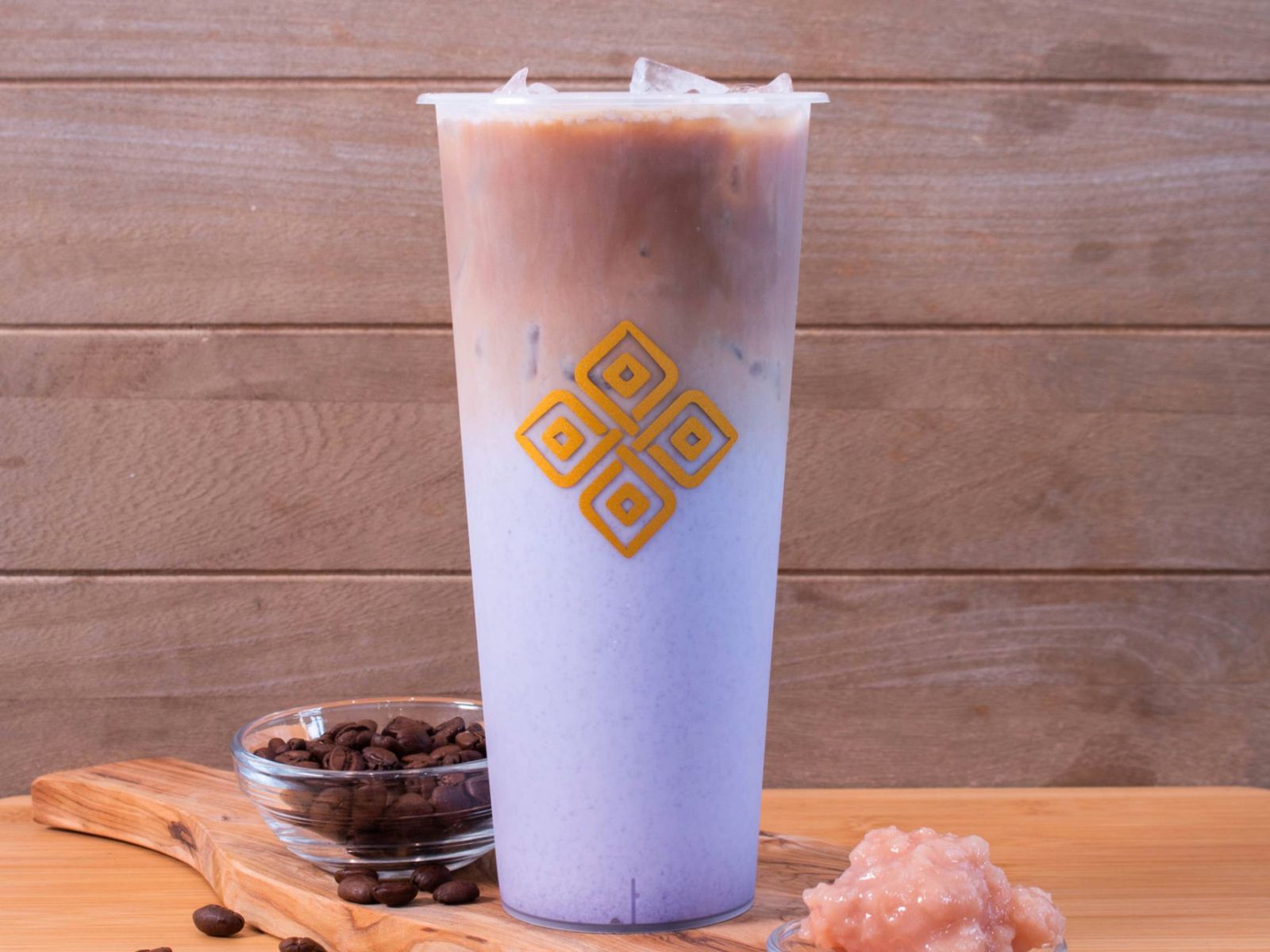 Order (ICED) Taro Coffee 香芋咖啡 food online from Prolece Tea store, Chino Hills on bringmethat.com