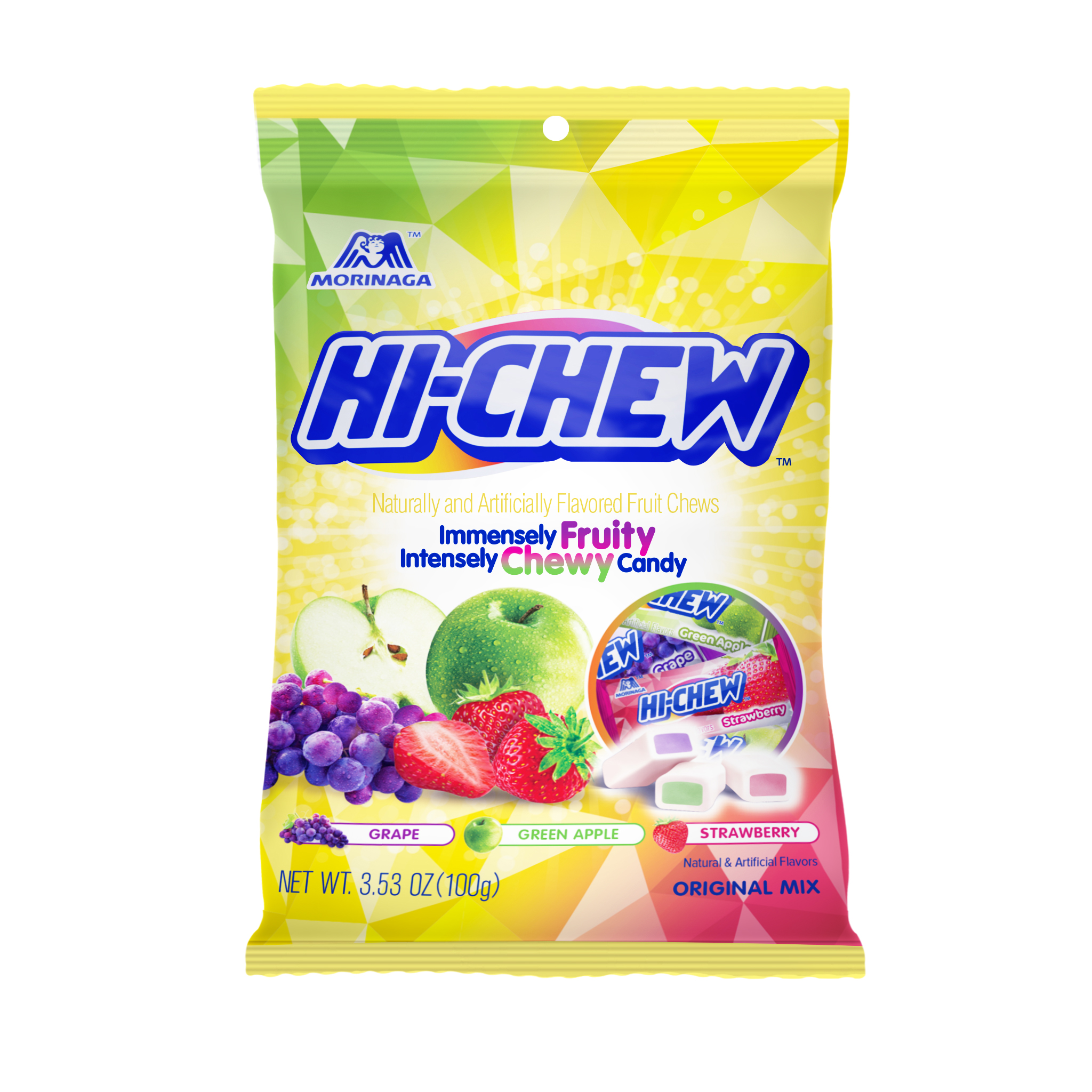 Order Hi-Chew Original Mix - Strawberry/Green Apple/Grape, 3.53 oz food online from Bartell store, Edmonds on bringmethat.com