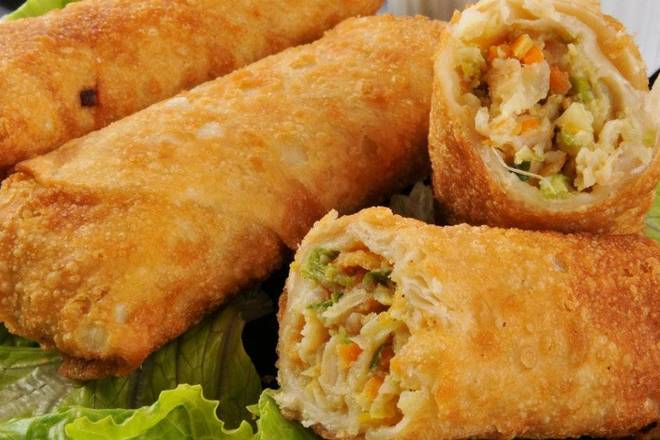 Order Crispy Chicken Egg rolls (4) food online from Rice2go store, Round Rock on bringmethat.com