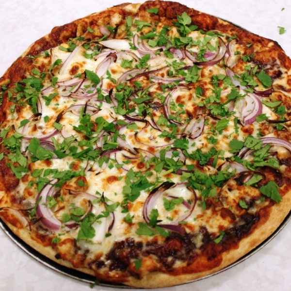 Order Barbecue Chicken Pizza food online from Bad Boys Pizza store, Northridge on bringmethat.com